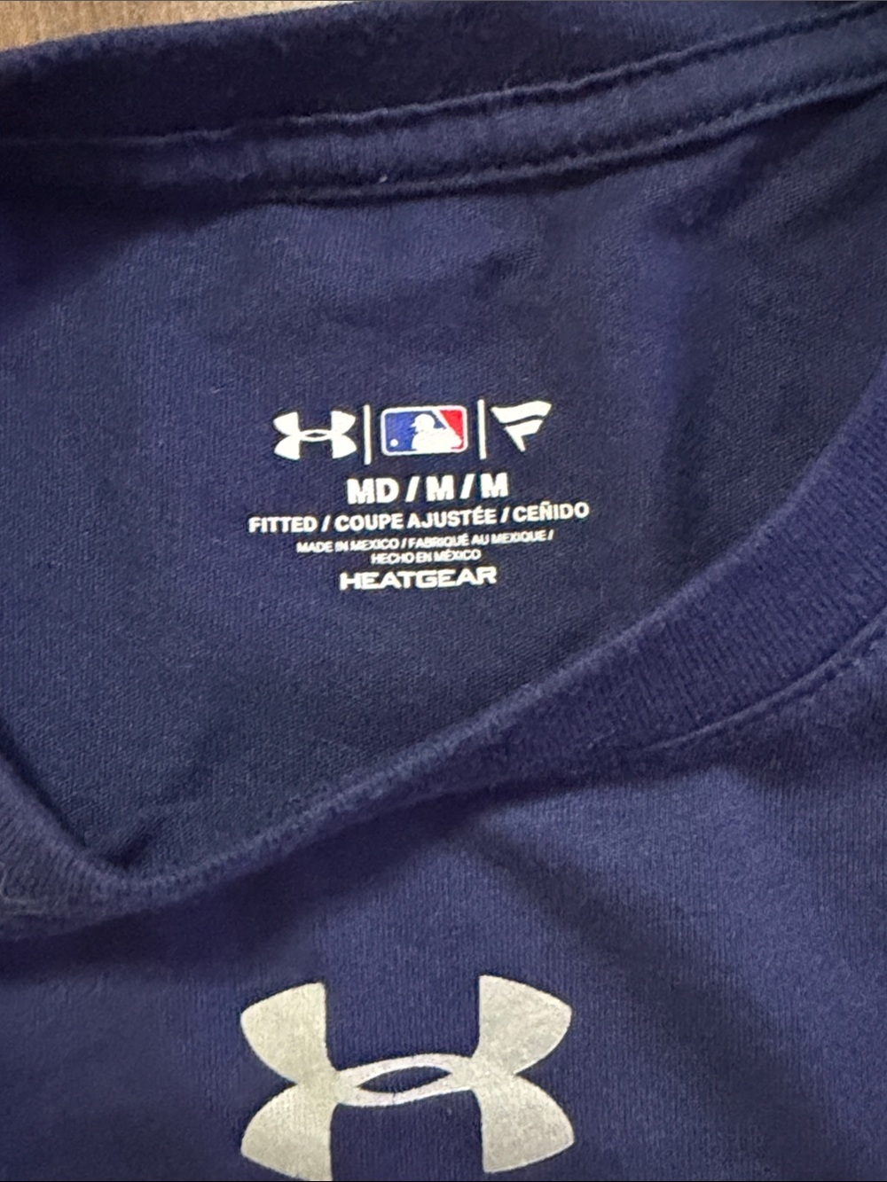 Mariner Heat gear Blue Tee Shirt Mens size Medium - Picture 4 of 6